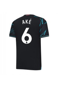 Manchester City Nathan Ake #6 Jalkapallovaatteet Kolmaspaita 2023-24 Lyhythihainen